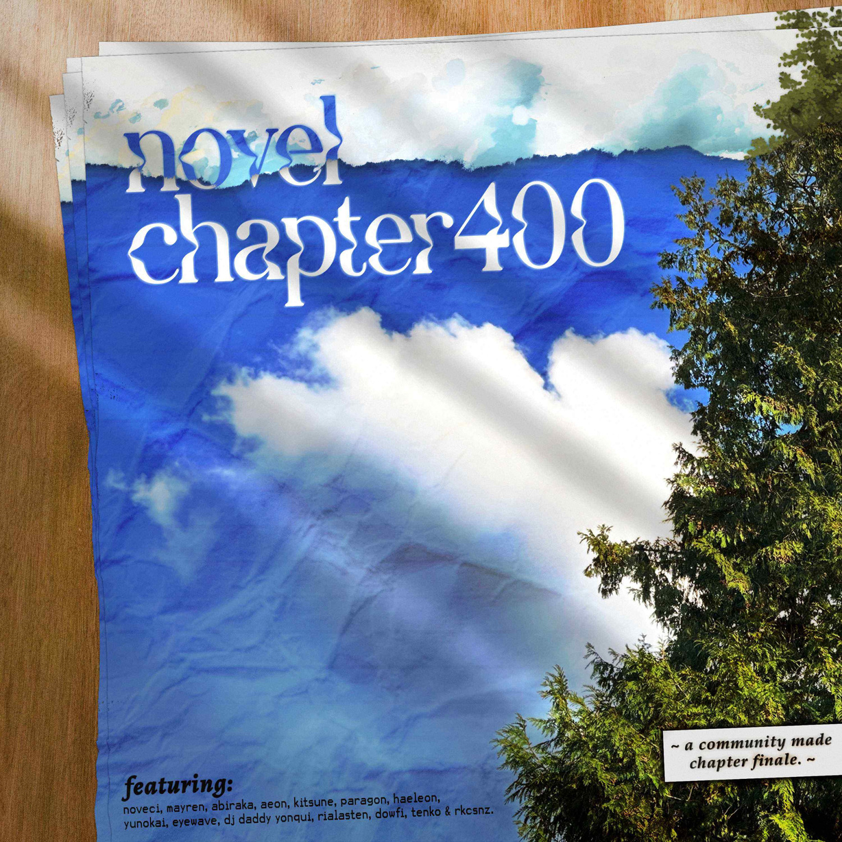 &quot;studygroup finale_chapter400&quot; cover art for a novel chapter