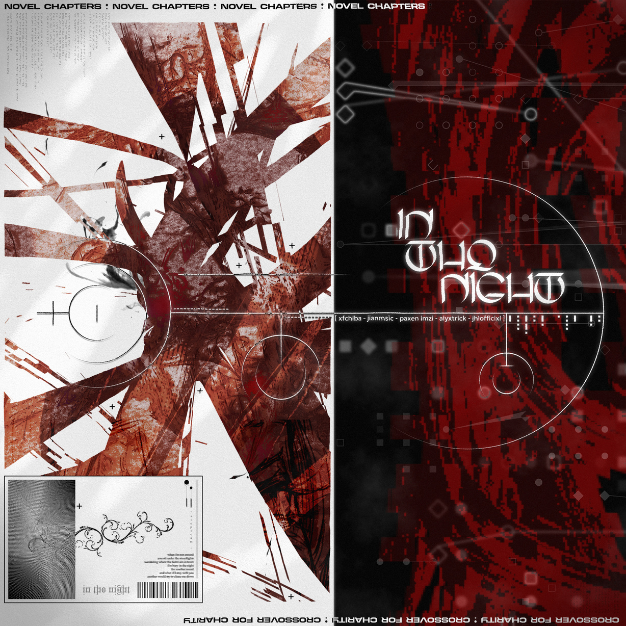 cover art for the song ["in the night"]https://soundcloud.com/novelchapters/in-the-night).