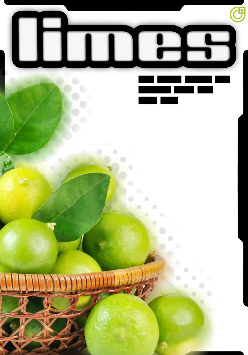 &quot;limes&quot; poster made to learn affinity photo