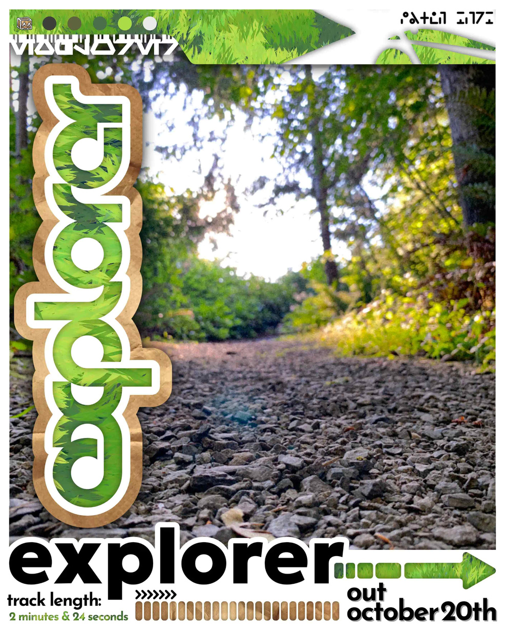 promo poster for my song &quot;explorer&quot;