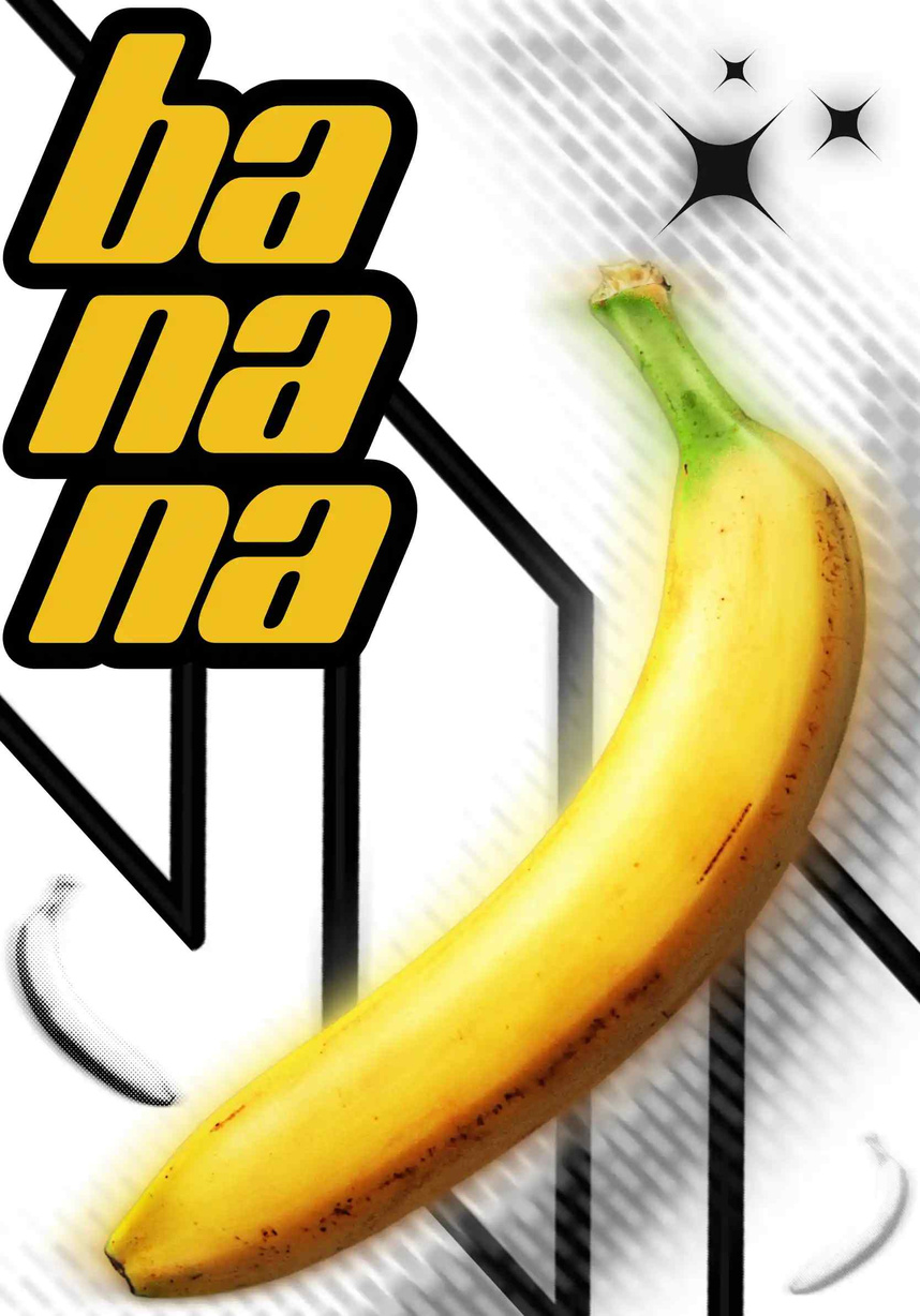 &quot;banana&quot; poster made to learn affinity photo