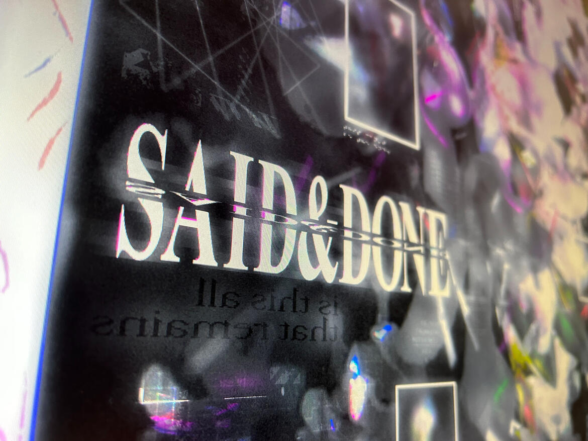 said&amp;done extra 2 (text close up)