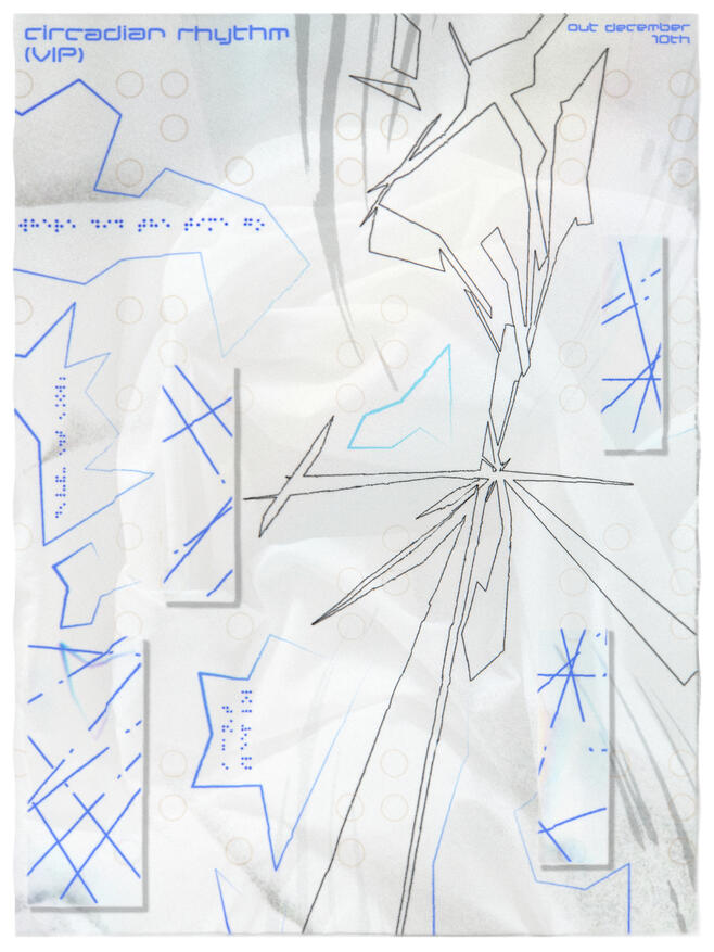 promo poster for my track "circadian rhythm (VIP)"