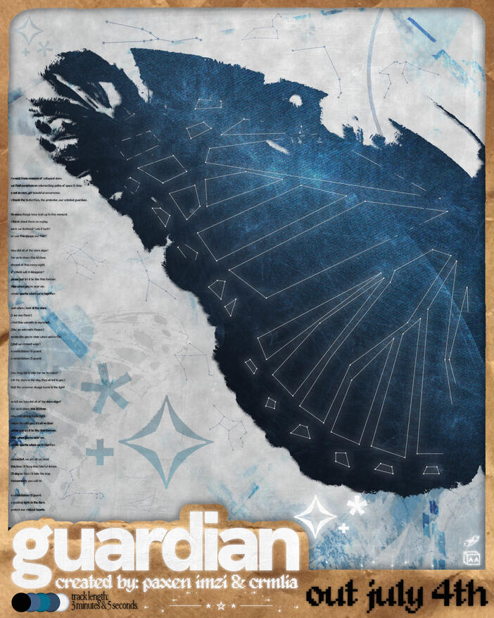 promo poster made for the song &quot;guardian ✧˖*&quot;
